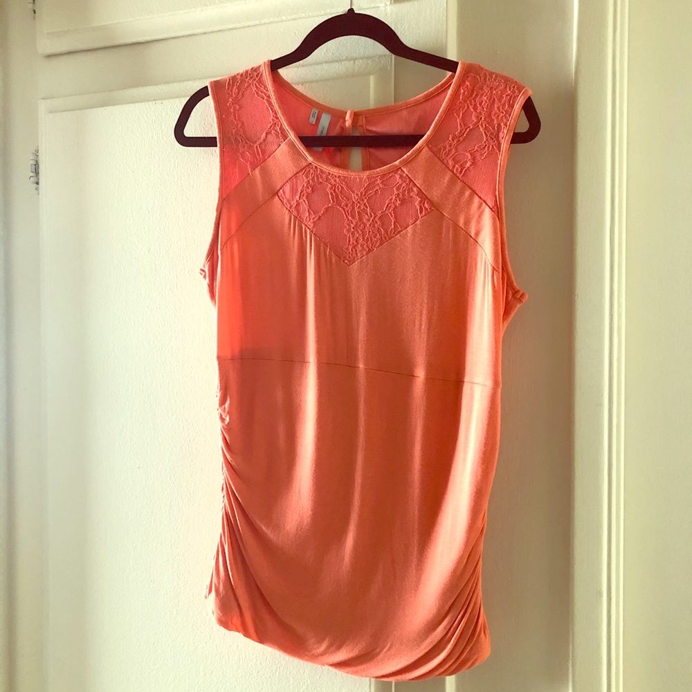 Maurices Sleeveless Shirred Top